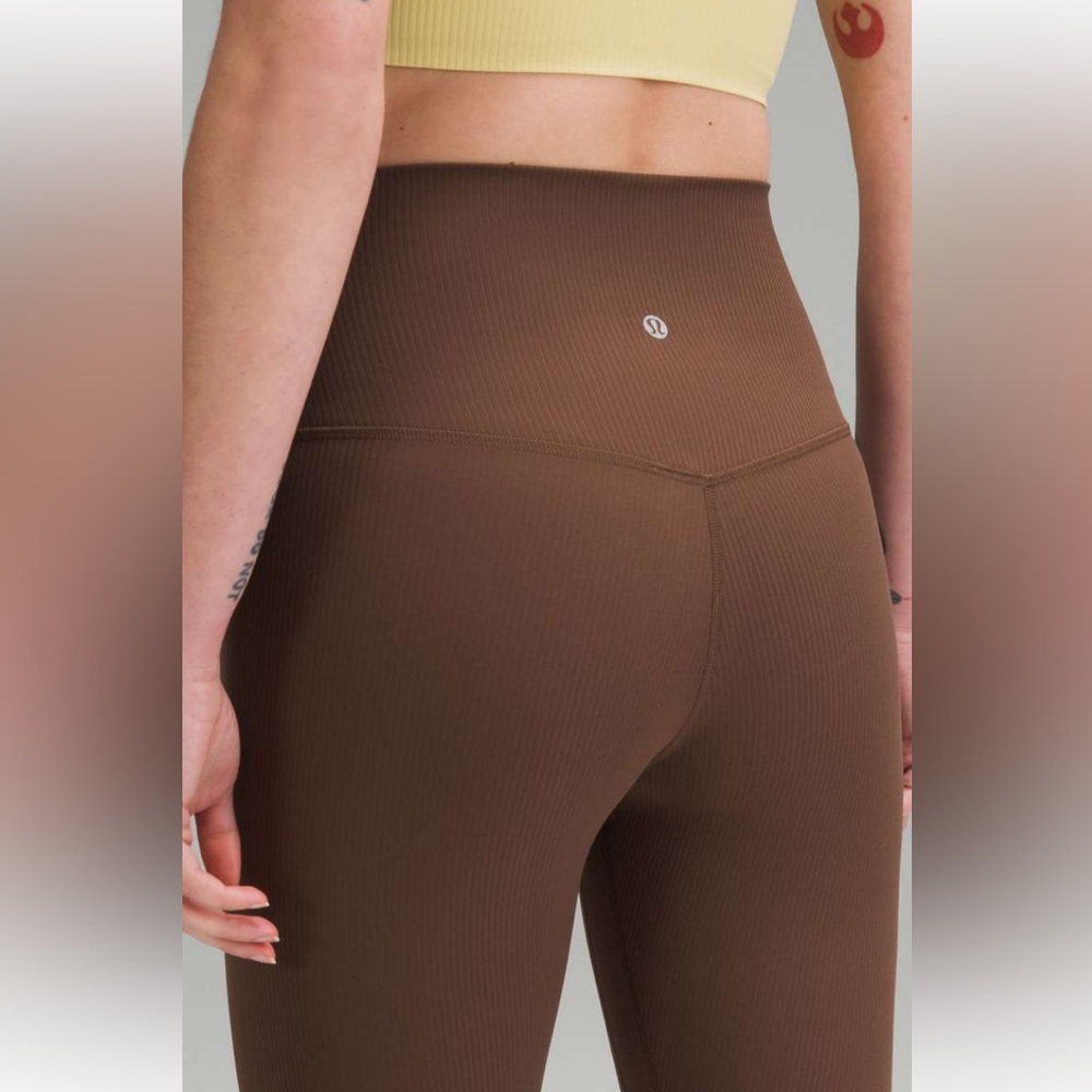 Lululemon Align Ribbed High-Rise Pant 25” Java - Picture 13 of 16